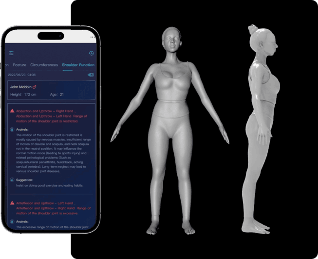 3d avatar avec rapport fonction de l'épaule